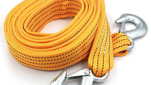 Buy Heavy Duty Tow Strap with Safety Hooks | 2” x 13' | 11000 LB Capacity , Tow  Rope Yellow Shackle for Vehicle Recovery, Hauling, Stump Removal & Much  More,Best Towing Accessory