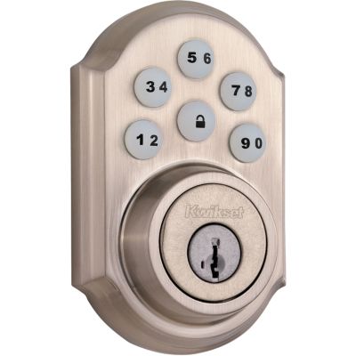 Support Information for Satin Nickel 910 SmartCode Traditional Electronic  Deadbolt with Z-Wave Technology | Kwikset