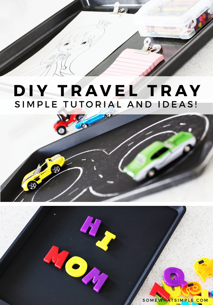 DIY Road Trip Travel Tray for Kids - Somewhat Simple