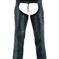 Ladies Leather Chaps - Womens Motorcycle Chaps - Biker Chaps - Assless Chaps