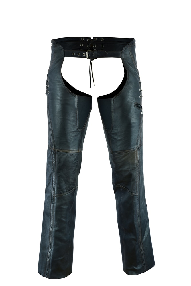 Ladies Leather Chaps - Womens Motorcycle Chaps - Biker Chaps - Assless Chaps
