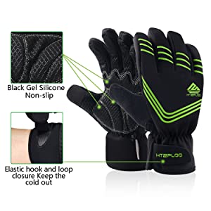 HTZPLOO Cycling Gloves with Shock-Absorbing Foam Pad Breathable B-001 Half  Finger Bicycle Riding/Bike