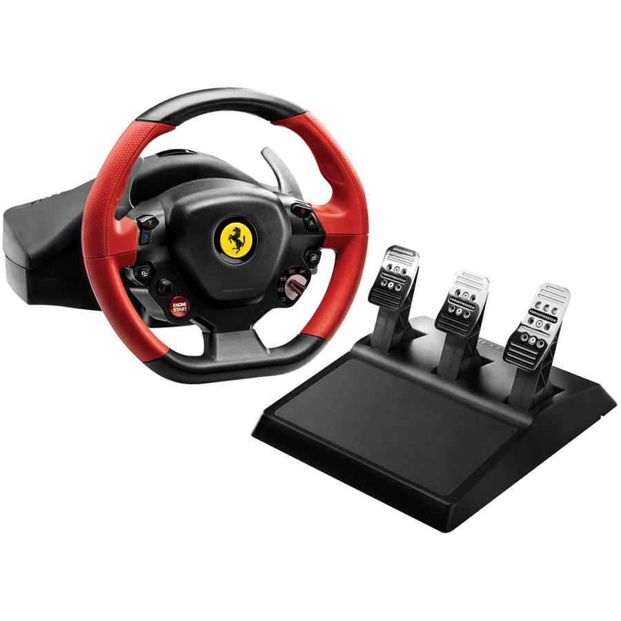 Thrustmaster Ferrari 458 spider racing wheel 八成新，可議價, 遊戲機, 遊戲機裝飾配件-  Carousell