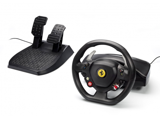 Xbox 360 / PC steering wheel - Ferrari 458 Italia - Wheel and pedals |  Thrustmaster
