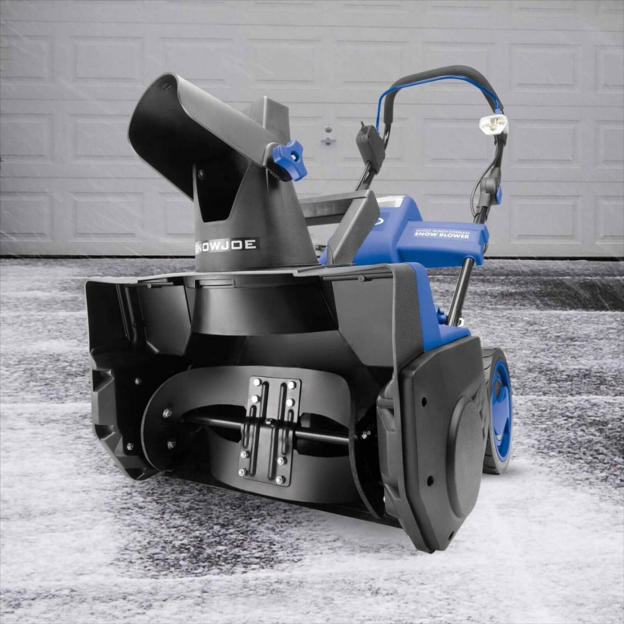 Snow Joe iON Cordless Single Stage Snow Blower | 18-Inch | 40 Volt |  Brushless | Snow blower, Blowers, Power source