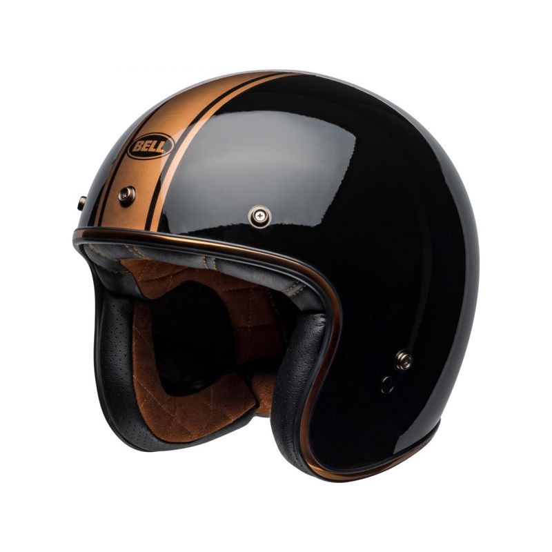 Buy Bell Custom 500 DLX solid black jet helmet | Louis motorcycle clothing  and technology