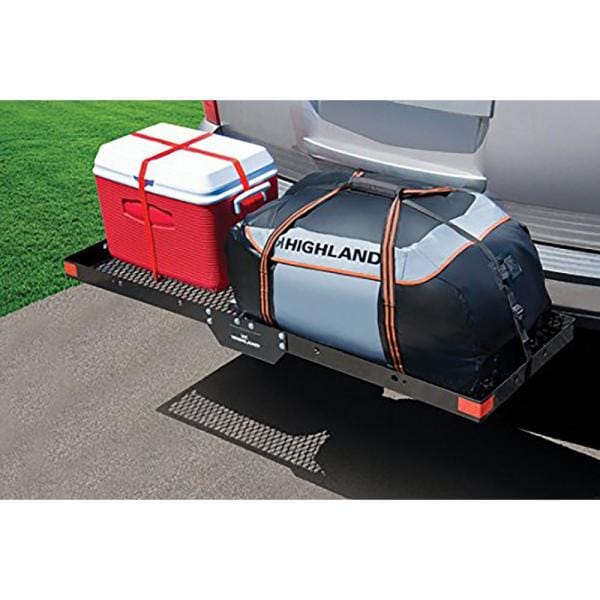 Black Highland 1042000 Hitch Mounted Cargo Carrier