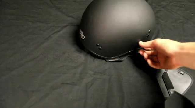 How to use a Sena SMH10 Bluetooth motorcycle intercom with a half helmet:  SMH-10 on