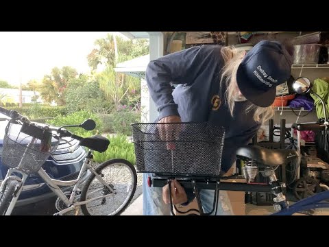 ANZOME Dog Carrier Folding Front Removable Handlebar Bike Basket