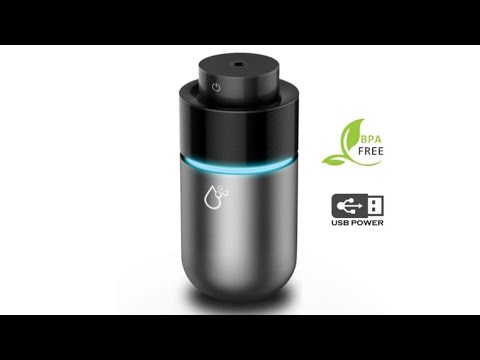 Vyaime Car Diffuser Car Humidifier, USB Essential Oil Diffusers 7 Colors  LED Lights 200mL Big Capacity Aromatherapy Diffuser(Black-Grey) | BuyQ NG
