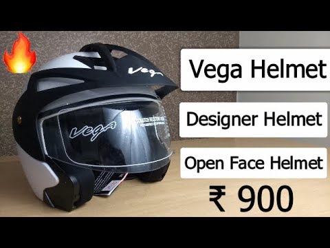 Crux Open Face Black Helmet - Vega