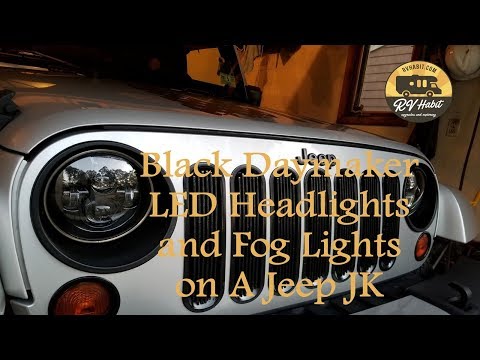 How To Install Headlights & Foglights Jeep Wrangler JK | LX LIGHT DOT  Approved - YouTube