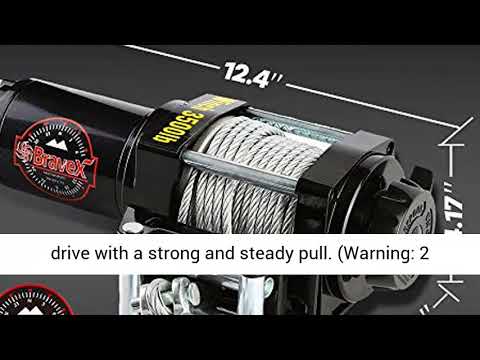 Bravex Electric 12V 3500lb/1591kg Single Line Waterproof Winch for UTV ATV  Boat with Both Wireless Handheld Remote and Corded Control Recovery Winch  Winches Automotive guardebem.com