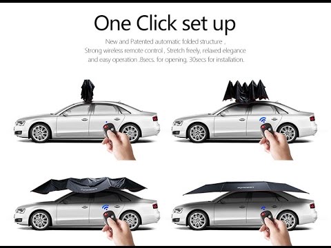 4.5x2.3M New Outdoor Car Vehicle Tent Car Umbrella Sun Shade Cover Oxford  Cloth | Shopee Malaysia