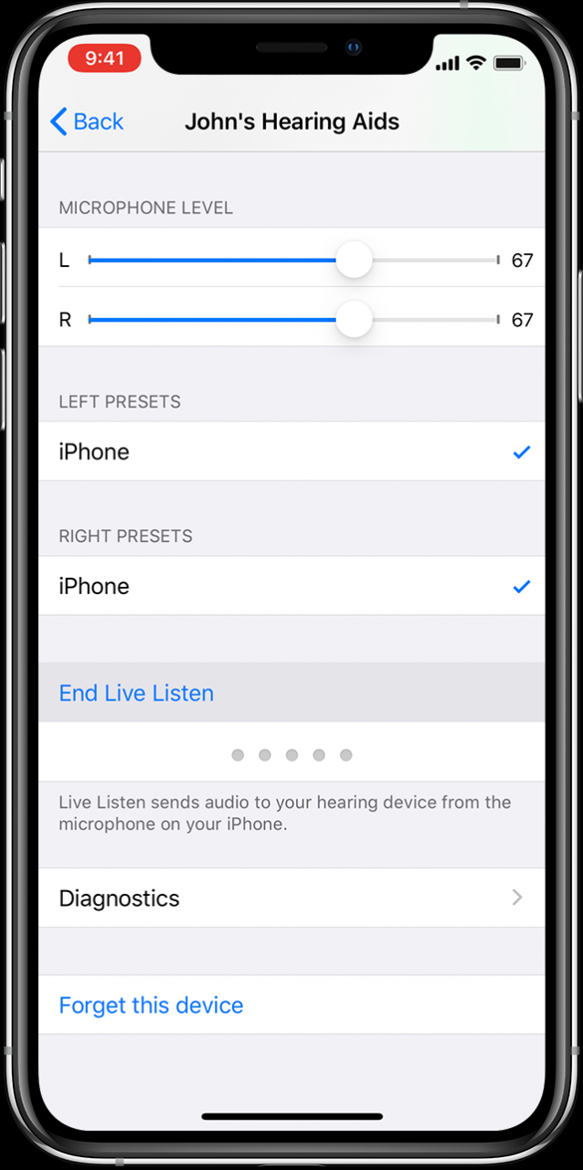 Use Live Listen with Made for iPhone hearing aids - Apple Support (NZ)