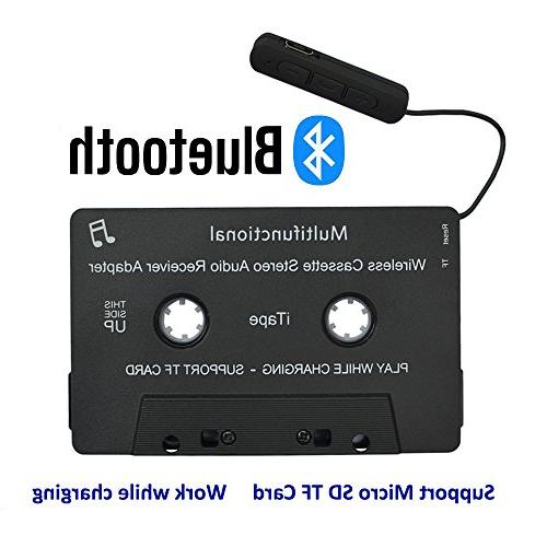 HEIBAIGE iTape Cassette Adapter Car Bluetooth Audio Receiver