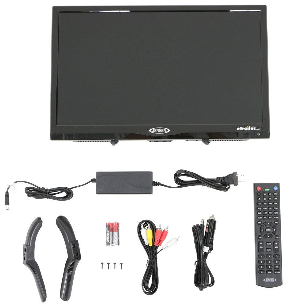 Jensen LED RV TV with DVD Player - 720P - AC/DC Adapter - 1 HDMI - 12 Volts  - 19