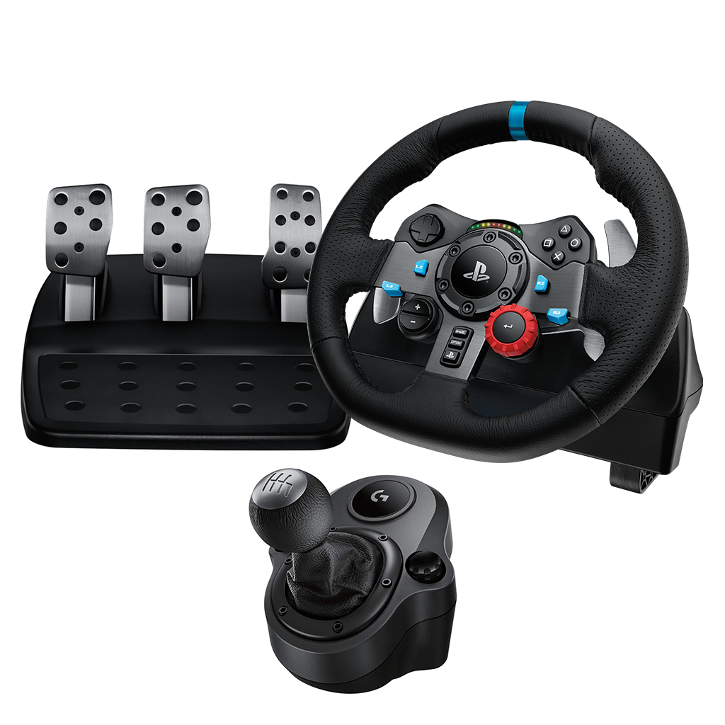 全新行貨Logitech G29 DRIVING FORCE + DRIVING FORCE SHIFTER 賽車方向盤+ 6檔變速器Racing  Wheel Pedal and Shifter, 遊戲機, 遊戲機裝飾配件- Carousell