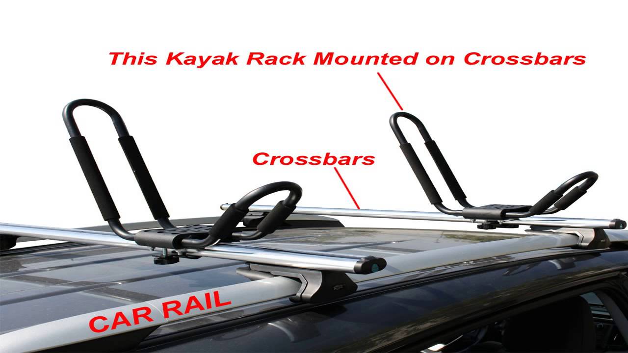 Lifetime Warranty TMS® 2 Pairs J-Bar Rack HD Kayak Carrier Canoe Boat Surf  Ski Roof Top Mount Car SUV Crossbar
