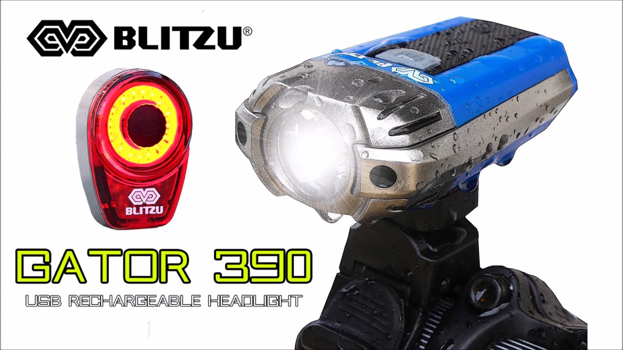 BLITZU Gator 390 USB Rechargeable LED - Best Motorized Bike