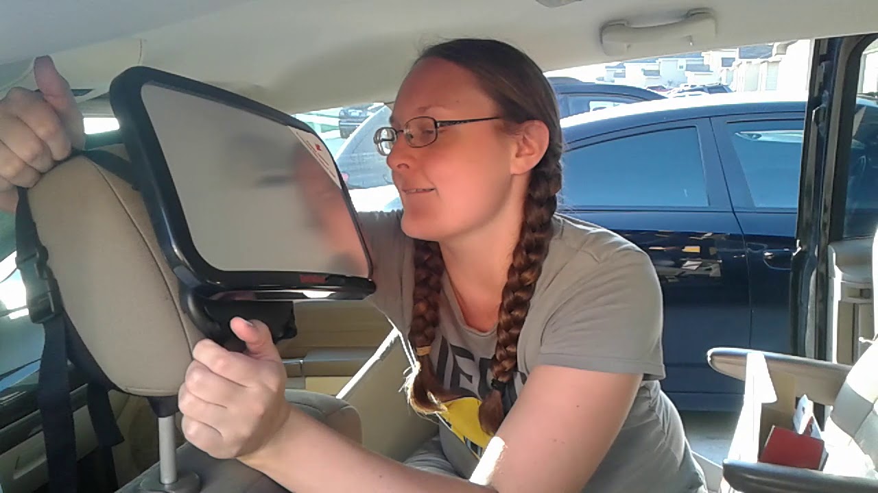 How to use the DaffaDoot Back Seat Baby Mirror - YouTube