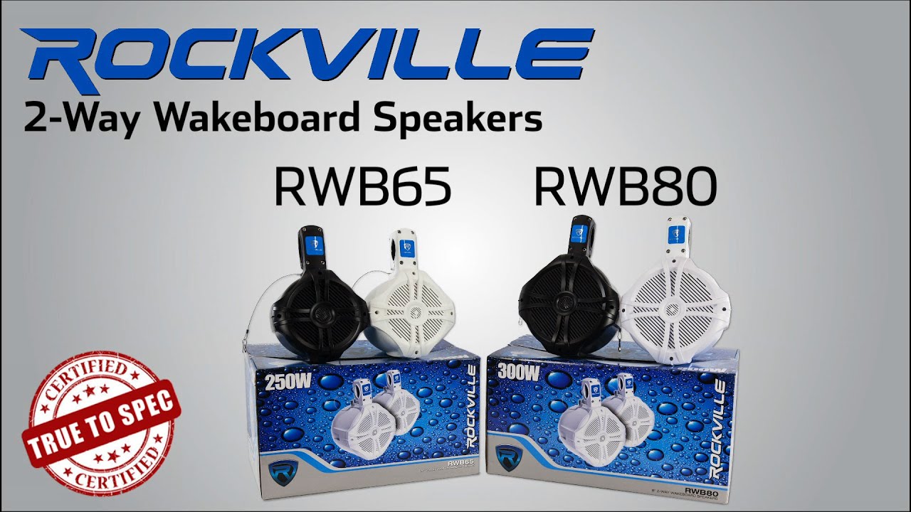 Marine Audio: Pair Rockville Rwb80b 8 Black 2 Way 600 Watt Marine Wakeboard Tower  Speakers BUY IT NOW ONLY: .95 | Marine audio, Tower speakers, Marine