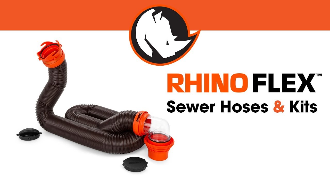 RhinoFlex 10' Clean Out Hose w / Rinser Cap