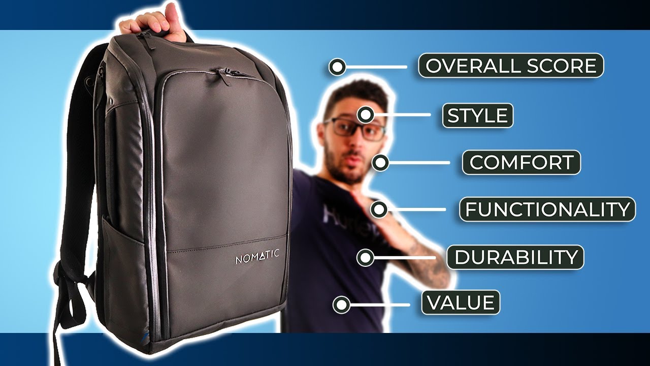 NOMATIC Travel Pack- Black Water Resistant Anti-Theft 30L Flight Approved  Carry on Laptop Bag Computer Backpack - Mymiamitravels