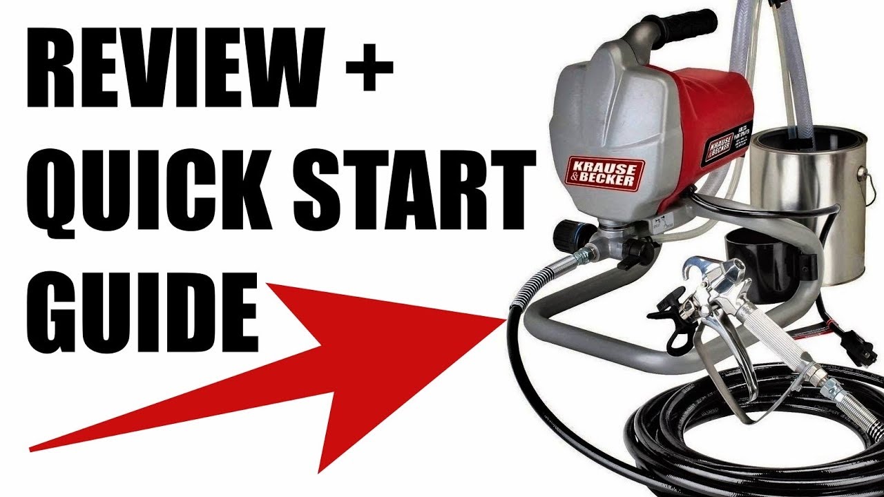 Buy Airless Paint Sprayer Kit Krause & Becker. It Is 5/8 Horsepower. Made  From Lightweight Stainless Steel Metal. Easy Cleaning and Durable. Easy  Twist Pressure Control Online in Italy. B00K1SCC0C
