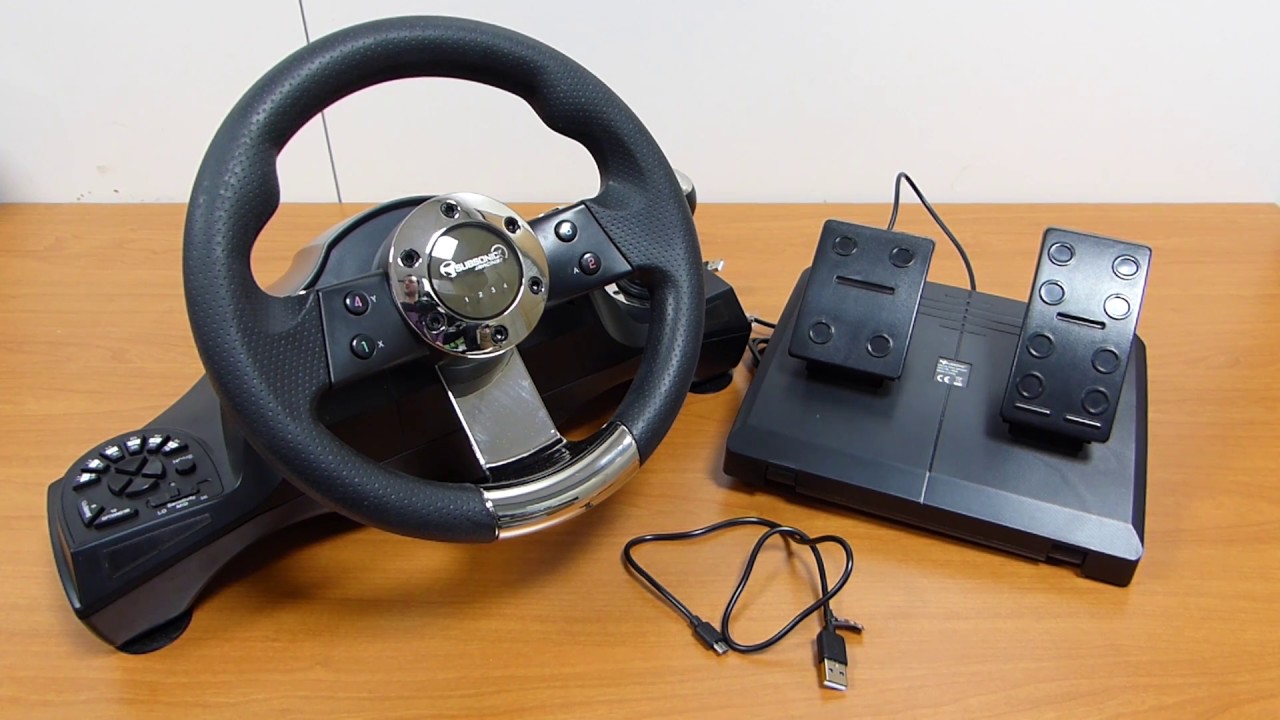 Subsonic SuperDrive SV400 Racing Wheel with Pedals (PS4, PS3, Xbox One, PC)
