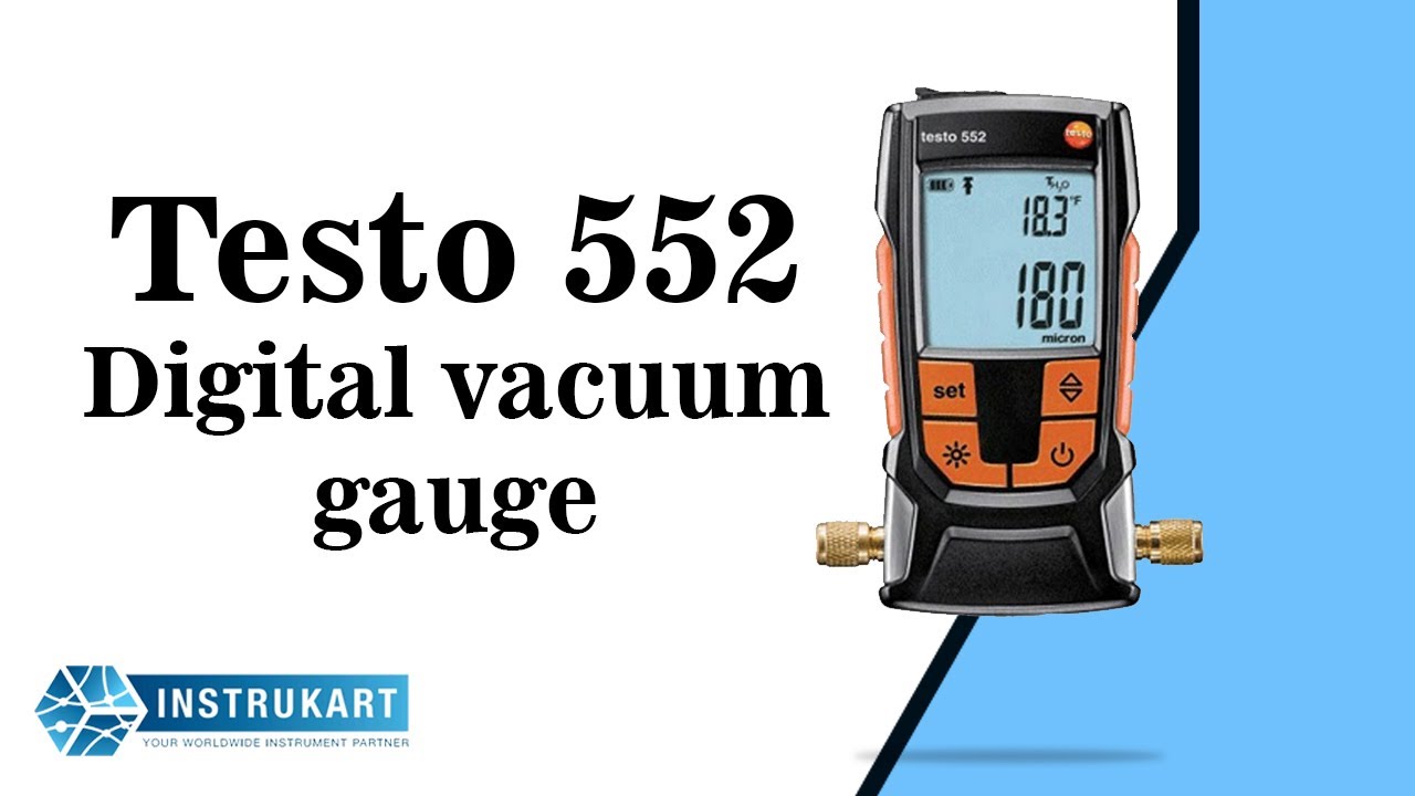 Testo 552 Digital Vacuum Micron Gauge with Bluetooth Pressure & Vacuum  Gauges Pressure & Vacuum urbytus.com