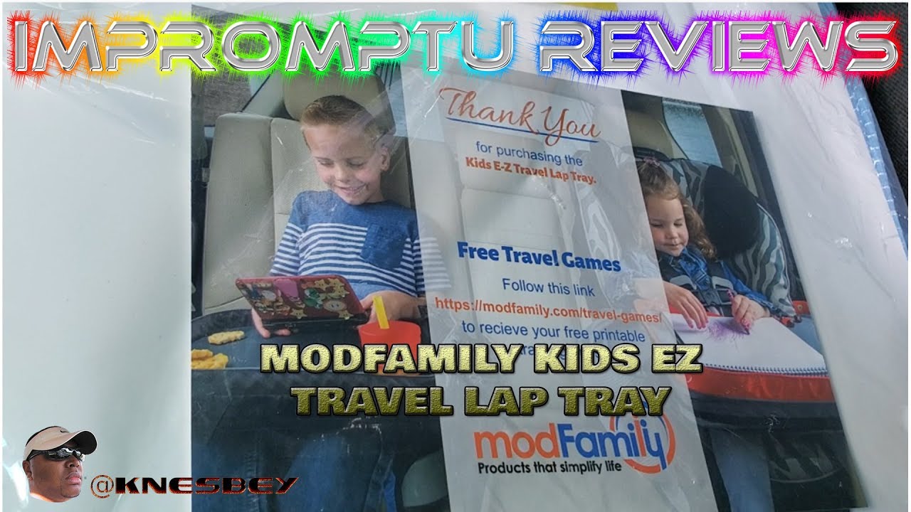 Review for Modfamily Travel Tray for Kids-Lap Desk Organizes Snacks and  Activities for Car, Airplane-Compatible with Any Car Seat/4-Sided Sturdy  Walls, 2 Large Storage Pockets, Wear As Messenger Bag Or Backpack