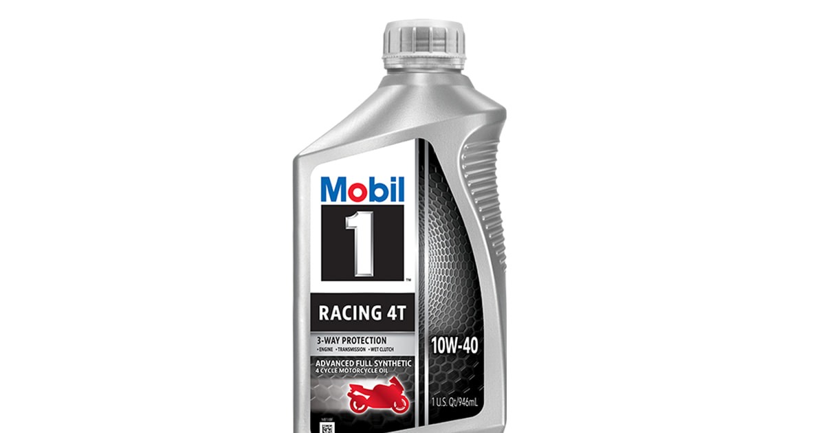 Mobil 1™ Racing 4T 10W-40 motorcycle oil