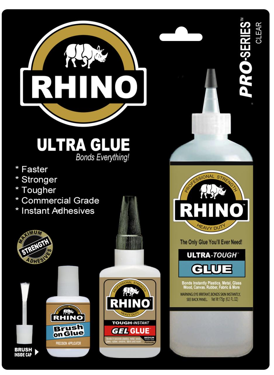 Rhino Glue Commercial Kit, Heavy Duty 200 Gram Clear