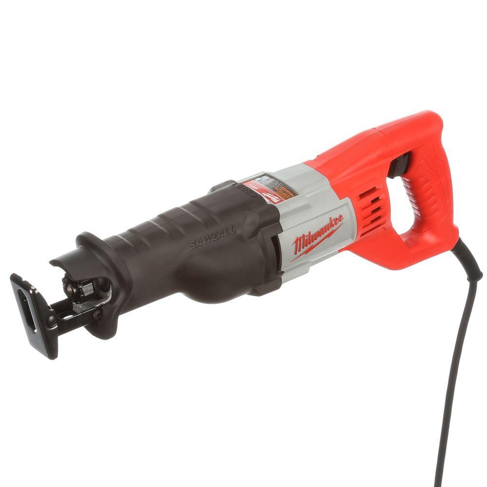 Power Tools Saw Milwaukee Corded 12 Amp Sawzall Reciprocating Saw 3/4 in  Electric with Tool Case Reciprocating Power Saws