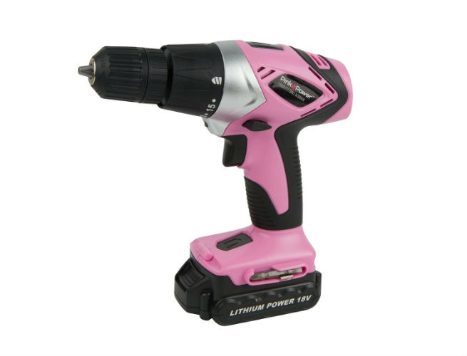 The Best Cordless Drill for Women: Pink Power Lithium-Ion Drill Kit | SPY