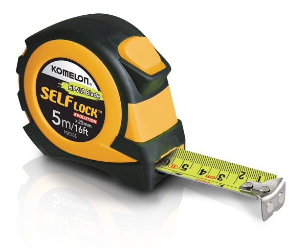 Komelon® SL52425 - Self Lock PowerBlade II™ 25' SAE Steel Blade Measuring  Tape - TOOLSiD.com