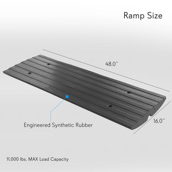 Cheap Pyle Car Driveway Adjustable Curb Ramps – 3 Pack Heavy Duty Rubber  Threshold Ramp Kit Set – Also for Loading Dock, Garage, Sidewalk, Truck,  Scooter, Bike,… | Curb ramp, Aluminum ramp, Threshold ramp