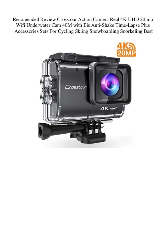 Recomended Review Crosstour Action Camera Real 4K UHD 20 mp Wifi Unde…