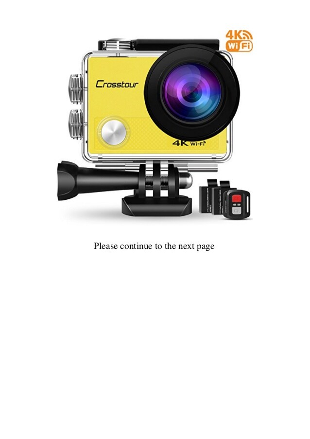 Review Crosstour 4K Action Camera with Remote Control (Yellow) Buy Be…