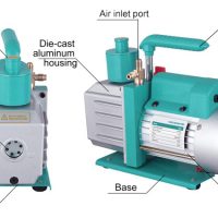1/3 HP 2.5 CFM/3 CFM 2 Stage Rotary Vane Vacuum Pump | ATO.com
