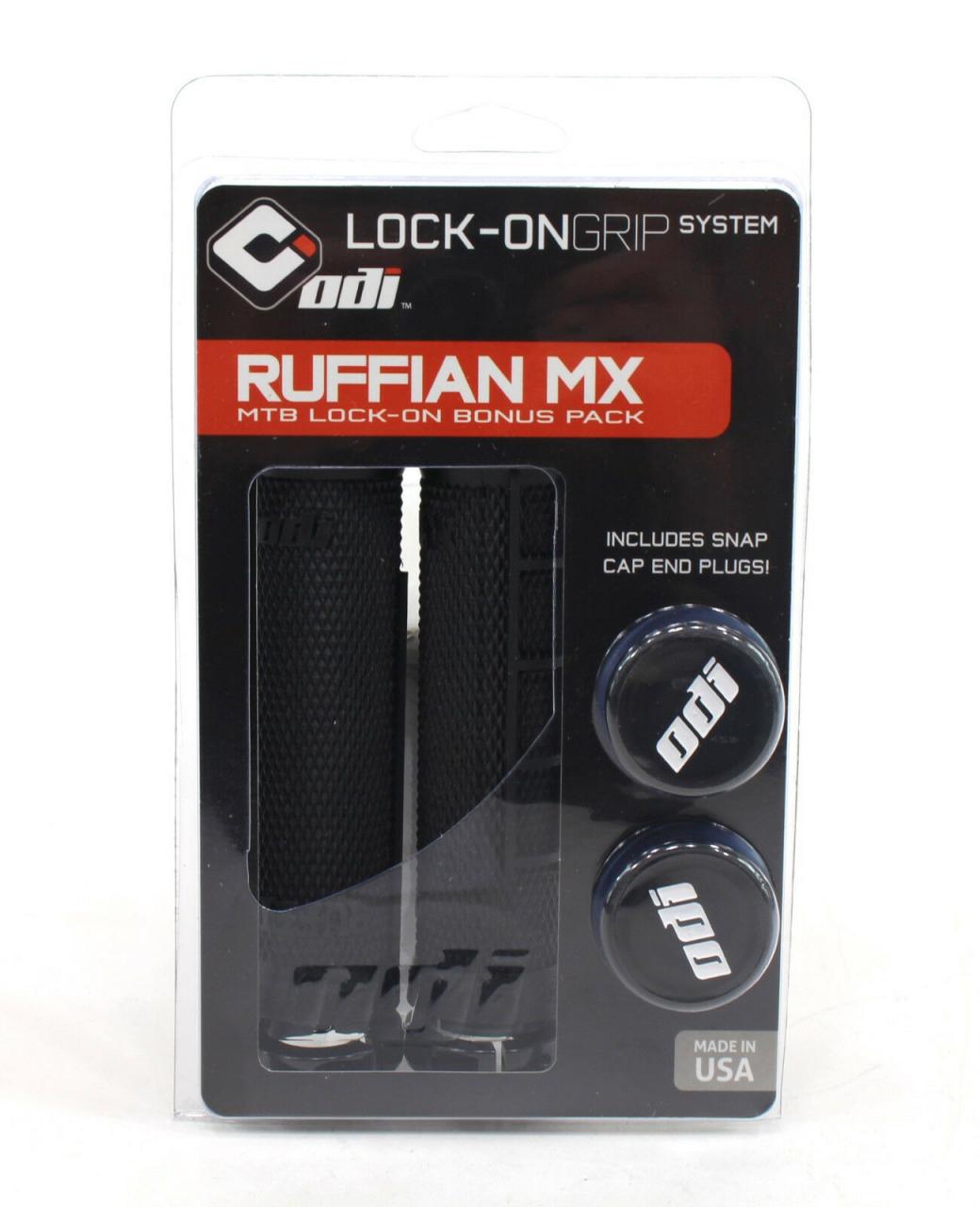 ODI Ruffian BMX Lock-On Bonus Pack 130mm Black Handlebar Grips, Tape & Pads  Bicycle Components & Parts