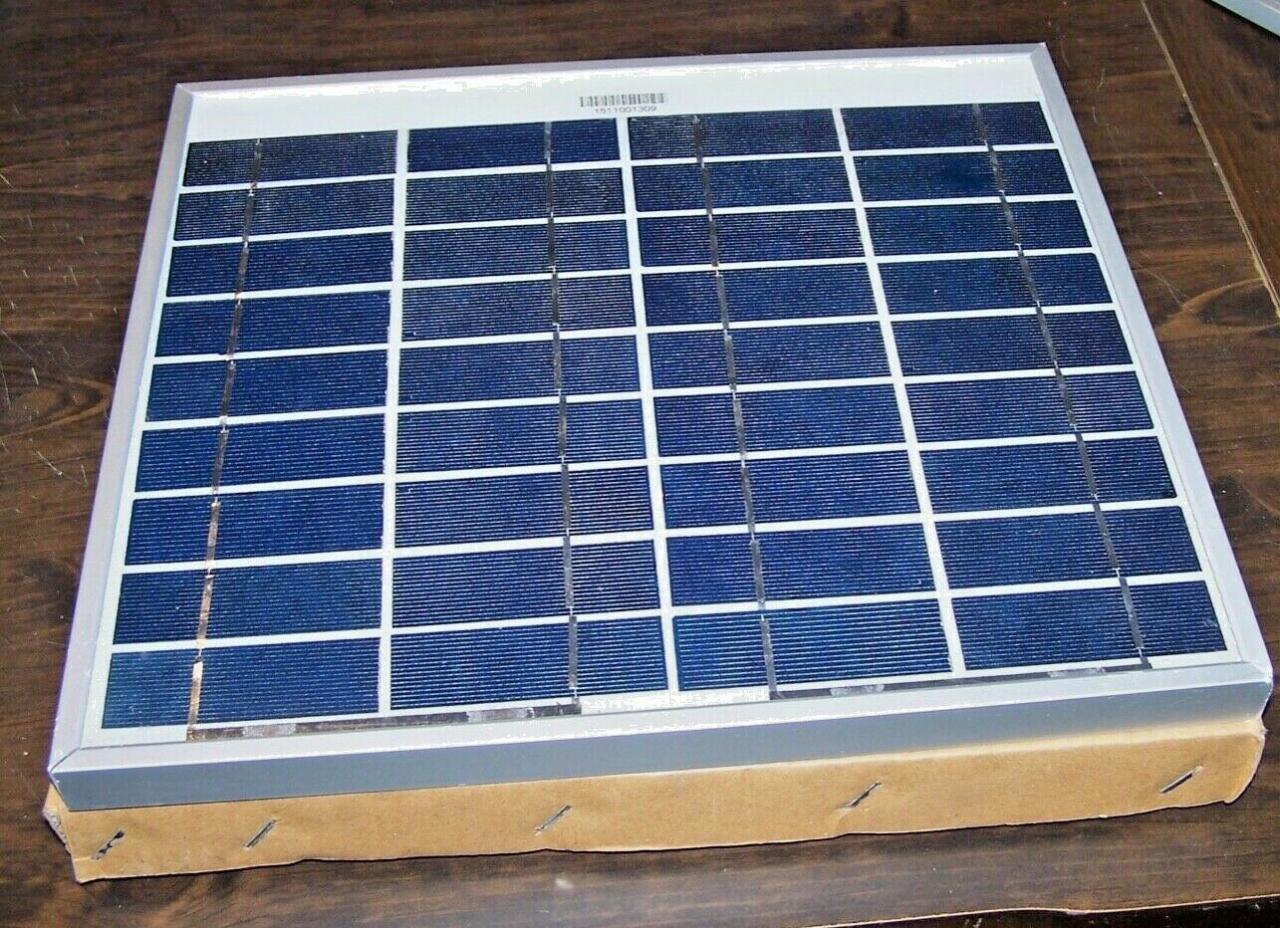 Home Improvement WindyNation 10-Watt Polycrystalline Solar Panel  Alternative Energy Supplies