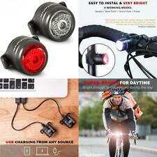 Cycle Torch Bolt Combo - USB Rechargeable Bike Light Front and Back| Safety  Bicycle LED Headlight & Rear Tail Light | Bike Lights Set Easy to Install  for Men Women Kids :