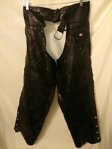 GFCHAP Leather Motorcycle Chaps - Leather Goods