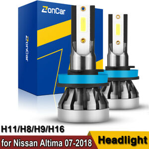 ZonCar H11/H9/H8 LED Bulbs 15000 Lumens, 400% Brightness Super Bright,  6500K Cool White, Fog Light, Quick Installation, Pack of 2, Headlight Bulbs  - Amazon Canada