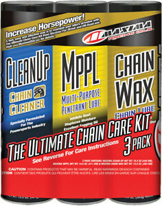Maxima Racing Oils #70-749203 Chain Wax Chain Care Combo Kit - MaximaUsa.com