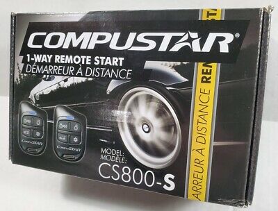Compustar CS800-S 1-Way Remote Start with 2 4-Button Remotes 1000 Feet  Range CS800S CS800 Remote Starters Car Electronics