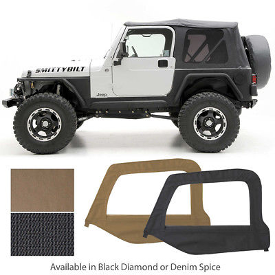 Smittybilt 9970235 Black Diamond OE Style Replacement Top with Tinted  Window for Jeep Wrangler Interior Accessories Automotive urbytus.com
