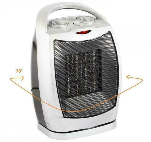 Comfort Zone CZ448 Oscillating Portable Ceramic Space Heater with 2 Heat  Settings and Fan-Only Function- Buy Online in Hong Kong at Desertcart -  170446226.